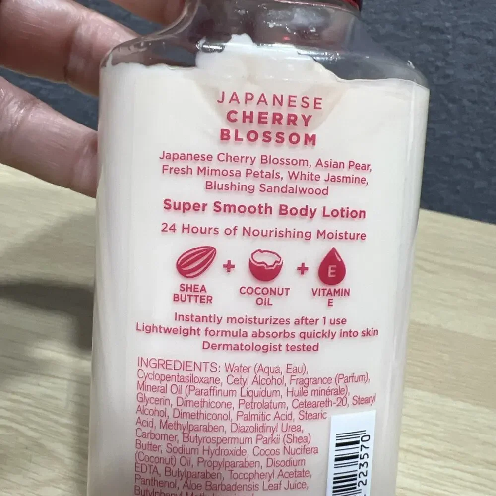 New Bath & Body Works Japanese Cherry Blossom Shea Butter Body Lotion 8 fl oz